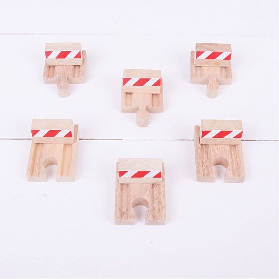 Bigjigs Rail Bumpers 6 Stk
