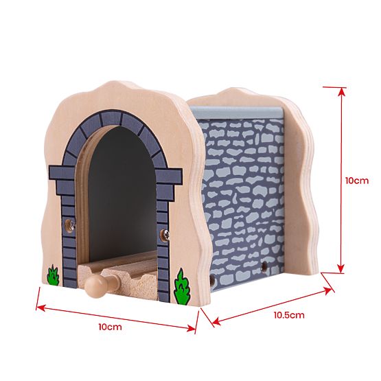 Bigjigs Rail Ein Eisenbahntunnel aus Stein