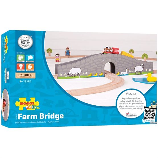 Bigjigs Rail Farm Brücke mit Tunnel