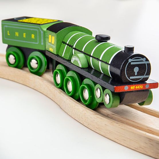 Bigjigs Rail Hölzerne Nachbildung der Flying Scotsman-Lokomotive