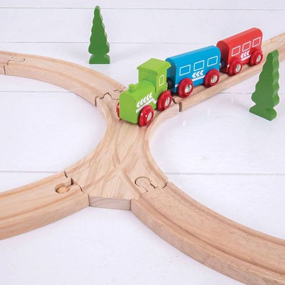 Bigjigs Rail Kombinierter symmetrischer Schalter 2 Stk