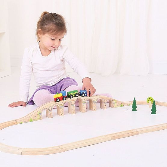 Bigjigs Rail Lange Eisenbahnbrücke
