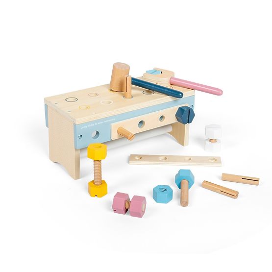 Bigjigs Toys 2-in-1 Werkzeugkasten