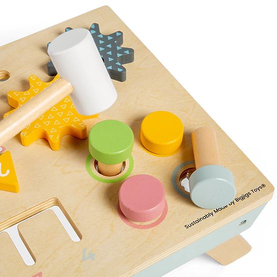 Bigjigs Toys Arbeitstisch mit Klopfspiel