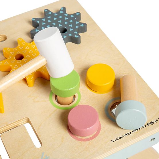 Bigjigs Toys Arbeitstisch mit Klopfspiel