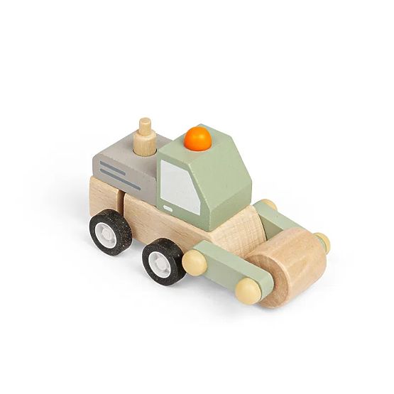 Bigjigs Toys Aufziehbares Baufahrzeug Walze