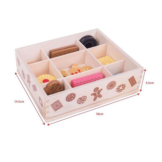 Bigjigs Toys Box mit Holzkeksen