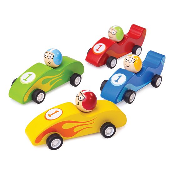 Bigjigs Toys Bunte Holz-Rennauto 1 Stk.