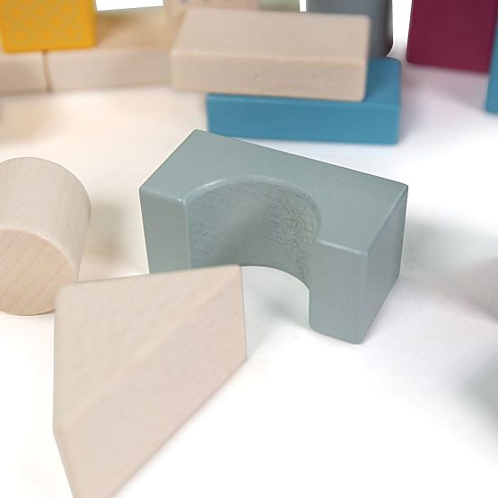 Bigjigs Toys Eimer mit 50 Bausteinen