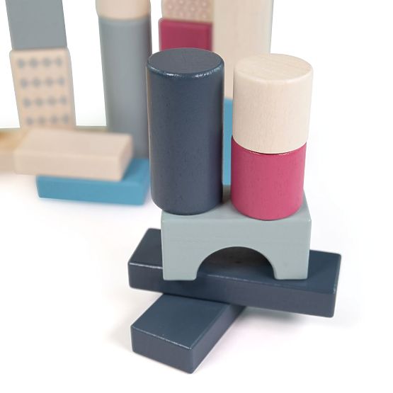 Bigjigs Toys Eimer mit 50 Bausteinen