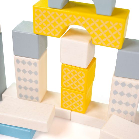 Bigjigs Toys Eimer mit 50 Bausteinen