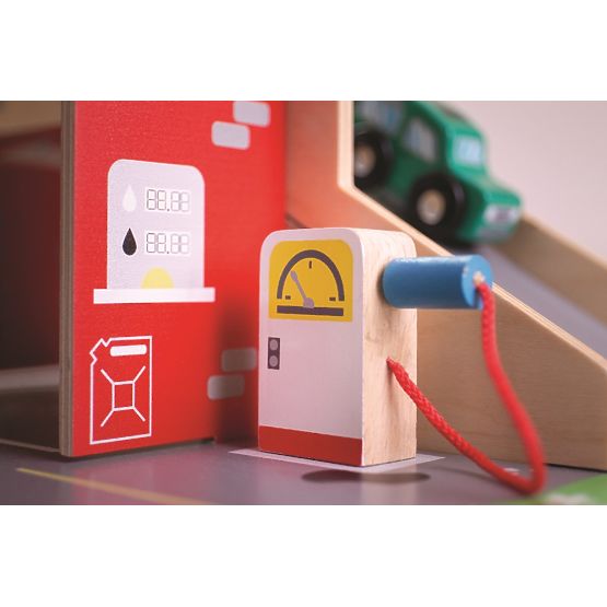 Bigjigs Toys Garage mit Parkplatz