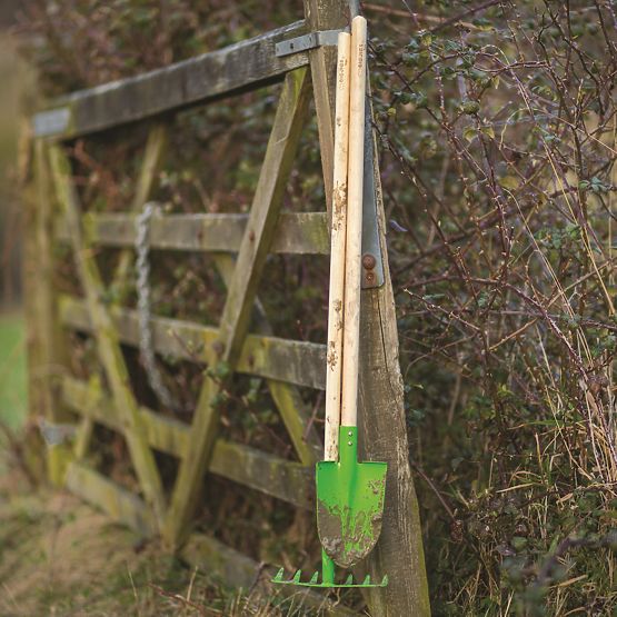 Bigjigs Toys Gartenrechen grün