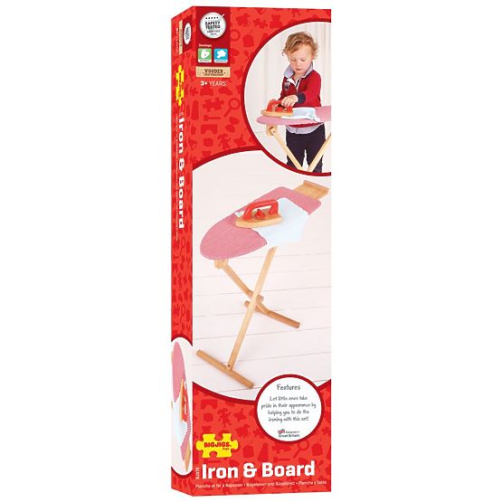 Bigjigs Toys Holz-Bügelbrett mit Bügeleisen - beschädigte Verpackung