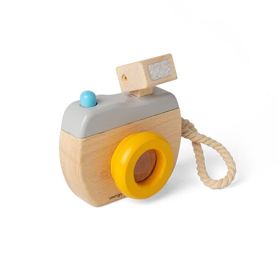 Bigjigs Toys Holzspielzeugkamera mit Blitz