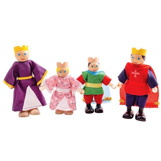 Bigjigs Toys Holzfiguren Königliche Familie