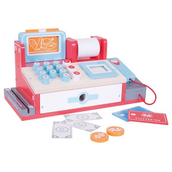 Bigjigs Toys Holzkasse rot