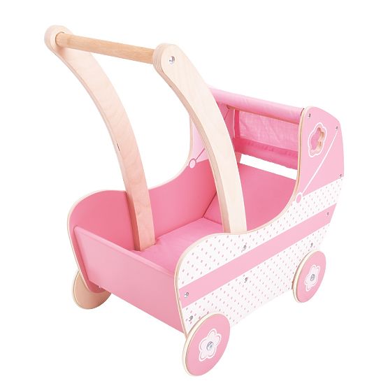 Bigjigs Toys Holzpuppenwagen