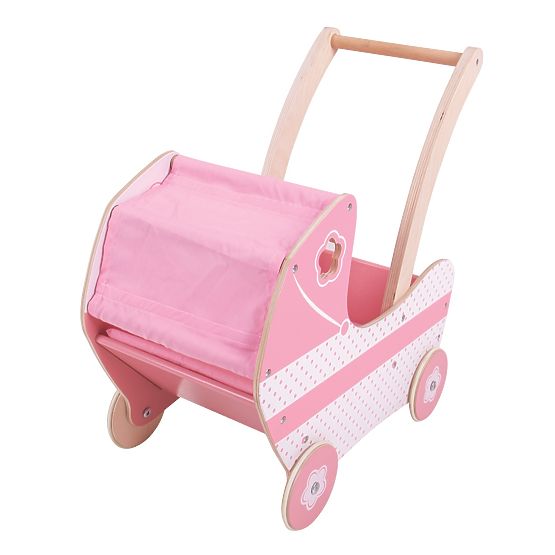 Bigjigs Toys Holzpuppenwagen