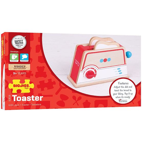 Bigjigs Toys Holztoaster mit Punkten