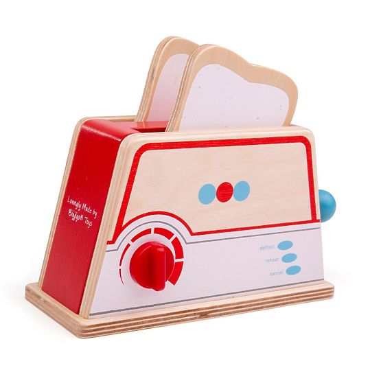 Bigjigs Toys Holztoaster mit Punkten
