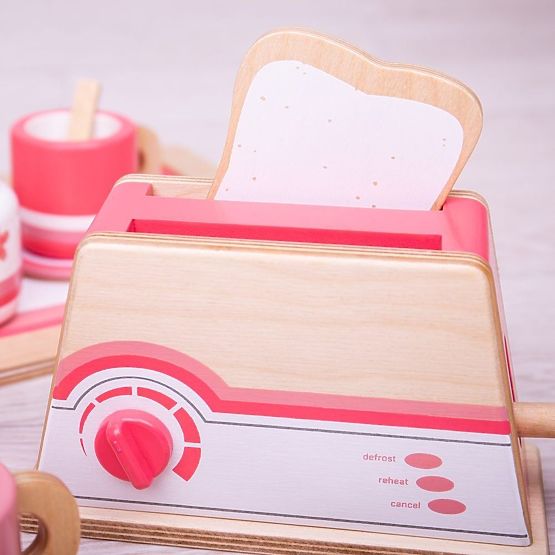 Bigjigs Toys Holztoaster rosa - beschädigte Verpackung