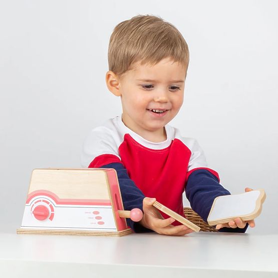 Bigjigs Toys Holztoaster rosa