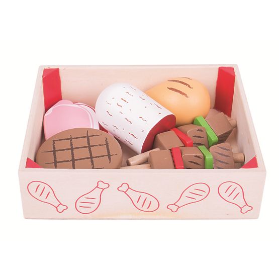Bigjigs Toys Holzwürste in einer Schachtel