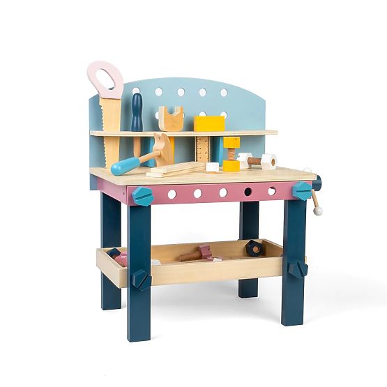 Bigjigs Toys Kinder-Werkbank mit Werkzeug