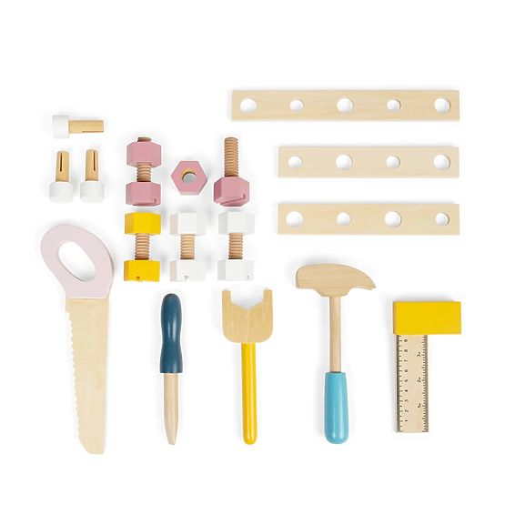 Bigjigs Toys Kinder-Werkbank mit Werkzeug