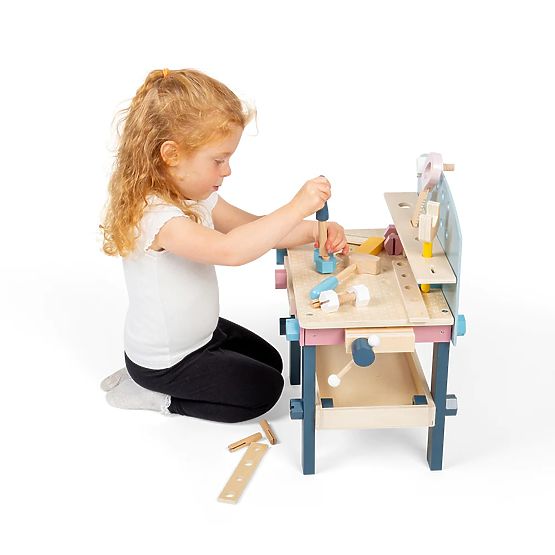 Bigjigs Toys Kinder-Werkbank mit Werkzeug