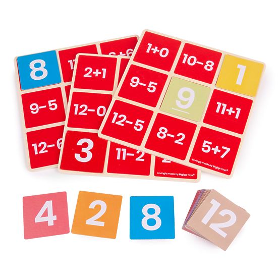 Bigjigs Toys Mathematisches Bingo Addition und Subtraktion