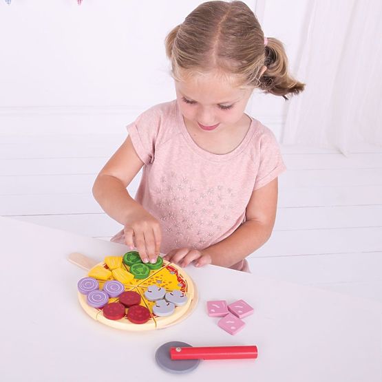 Bigjigs Toys Pizzaschneider aus Holz