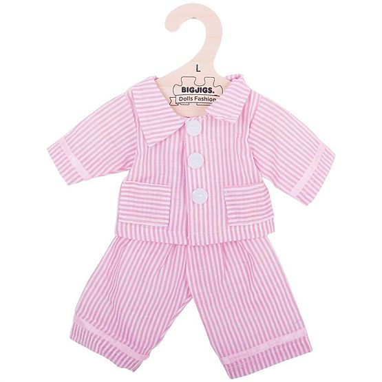 Bigjigs Toys Rosa Pyjama für Puppen 38 cm
