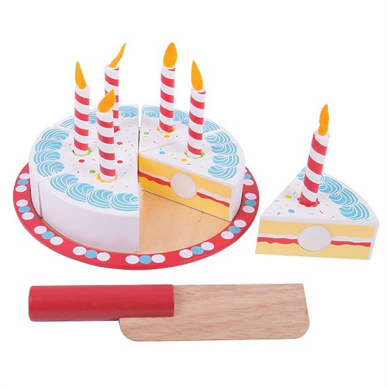Bigjigs Toys Schneidbare Geburtstagstorte