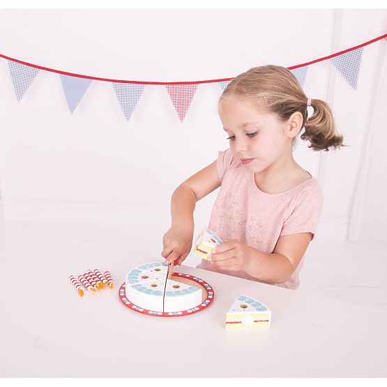 Bigjigs Toys Schneidbare Geburtstagstorte