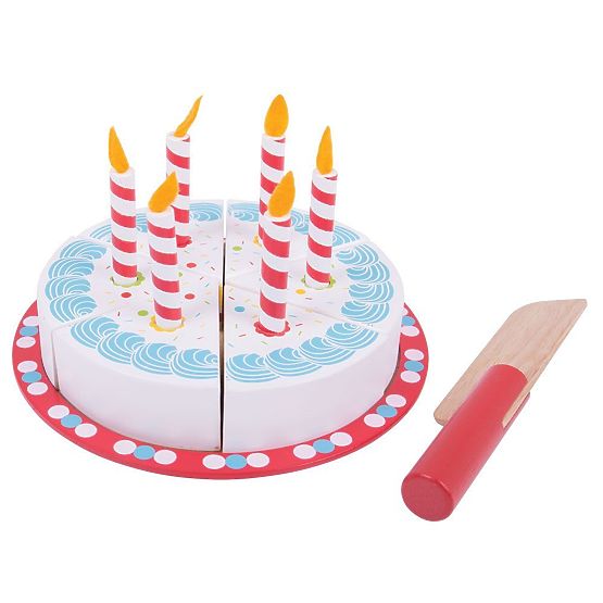 Bigjigs Toys Schneidbare Geburtstagstorte