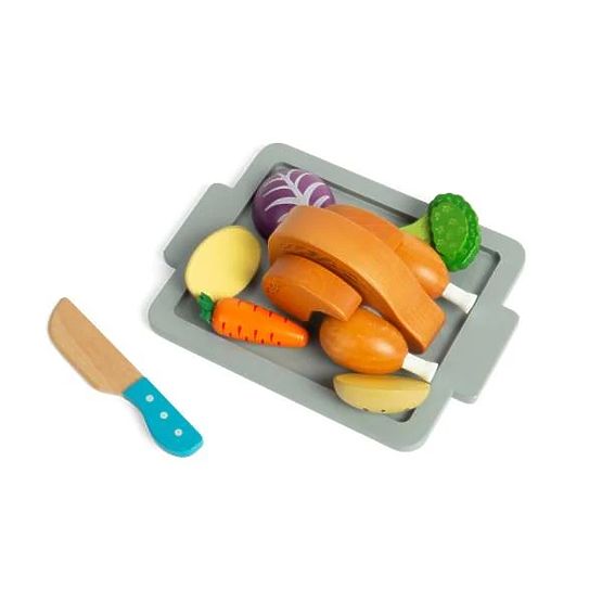 Bigjigs Toys Set Gebratenes Hähnchen mit Gemüse