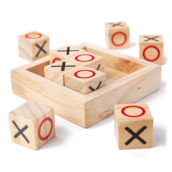 Bigjigs Toys Tic-Tac-Toe-Blöcke aus Holz