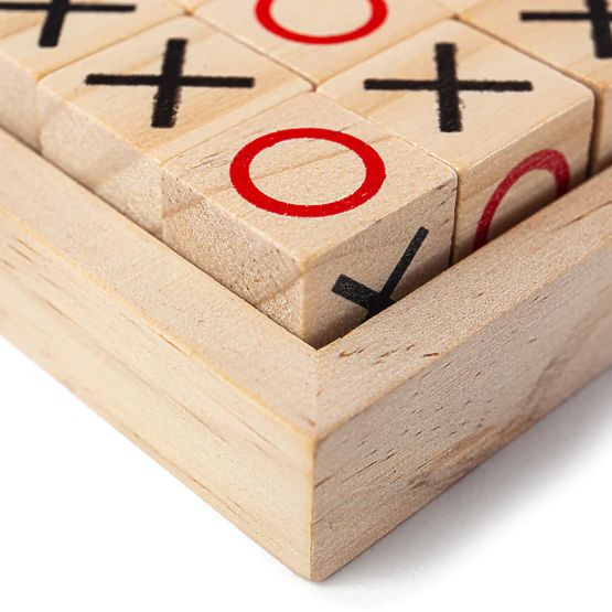 Bigjigs Toys Tic-Tac-Toe-Blöcke aus Holz