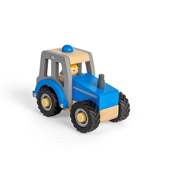 Bigjigs Toys Blauer Traktor