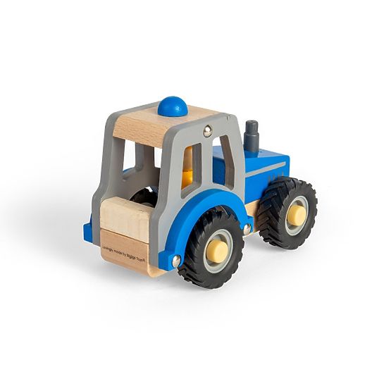 Bigjigs Toys Blauer Traktor