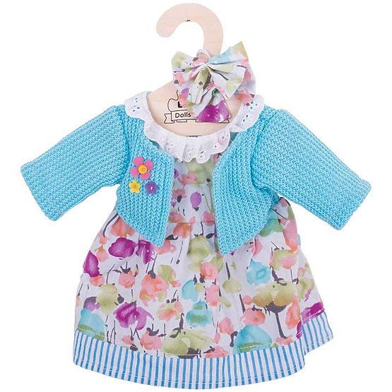Bigjigs Toys Türkises Kleid mit Pullover für Puppe 38 cm