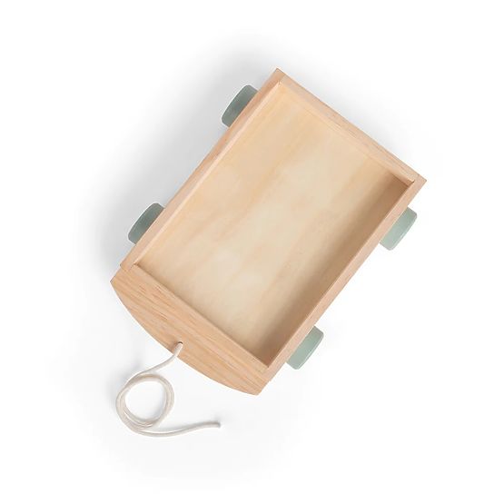 Bigjigs Toys Wagen mit Holzklötzen