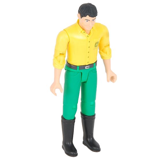 Bruder BWORLD Figur John Deere gelbes T-Shirt, grüne Hose