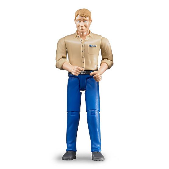 Bruder BWORLD Figur Mann blaue Hose