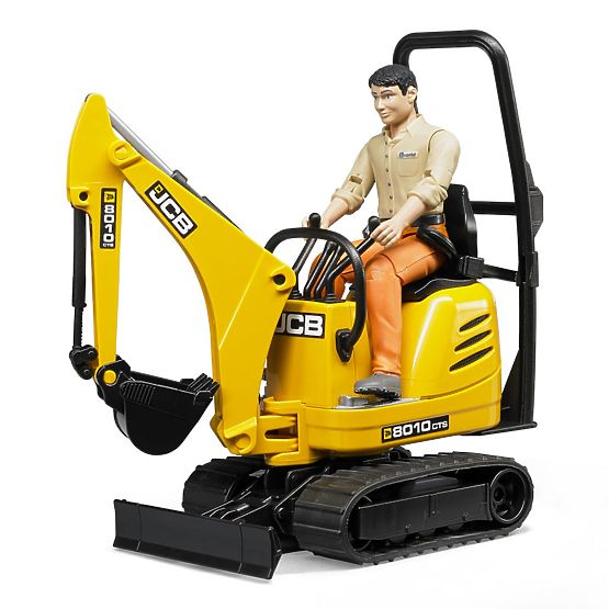 Bruder BWORLD Mikrobagger JCB mit Figur