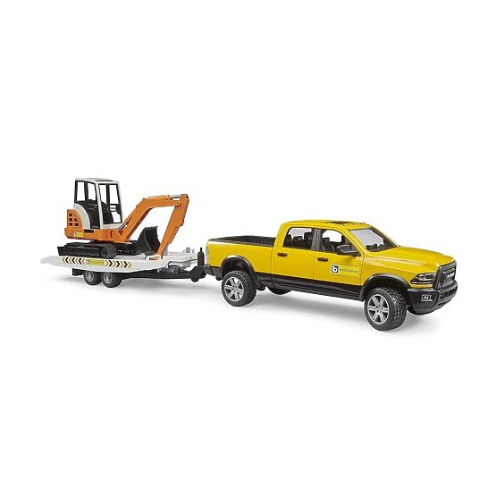 Bruder Geländeservicewagen RAM mit Minibagger