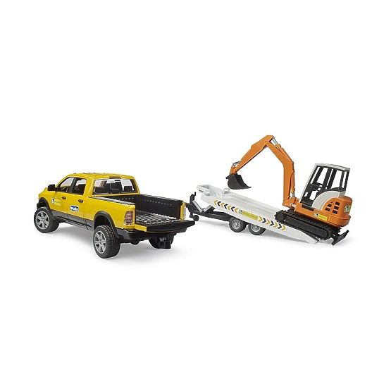 Bruder Geländeservicewagen RAM mit Minibagger