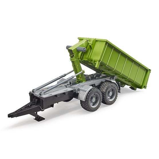Bruder Grüner Wagen mit Abrollcontainer Maßstab: 1:16